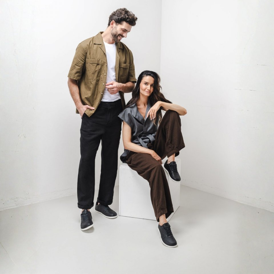 Barefoot Sneakers - Be Lenka Echo - Black & White
