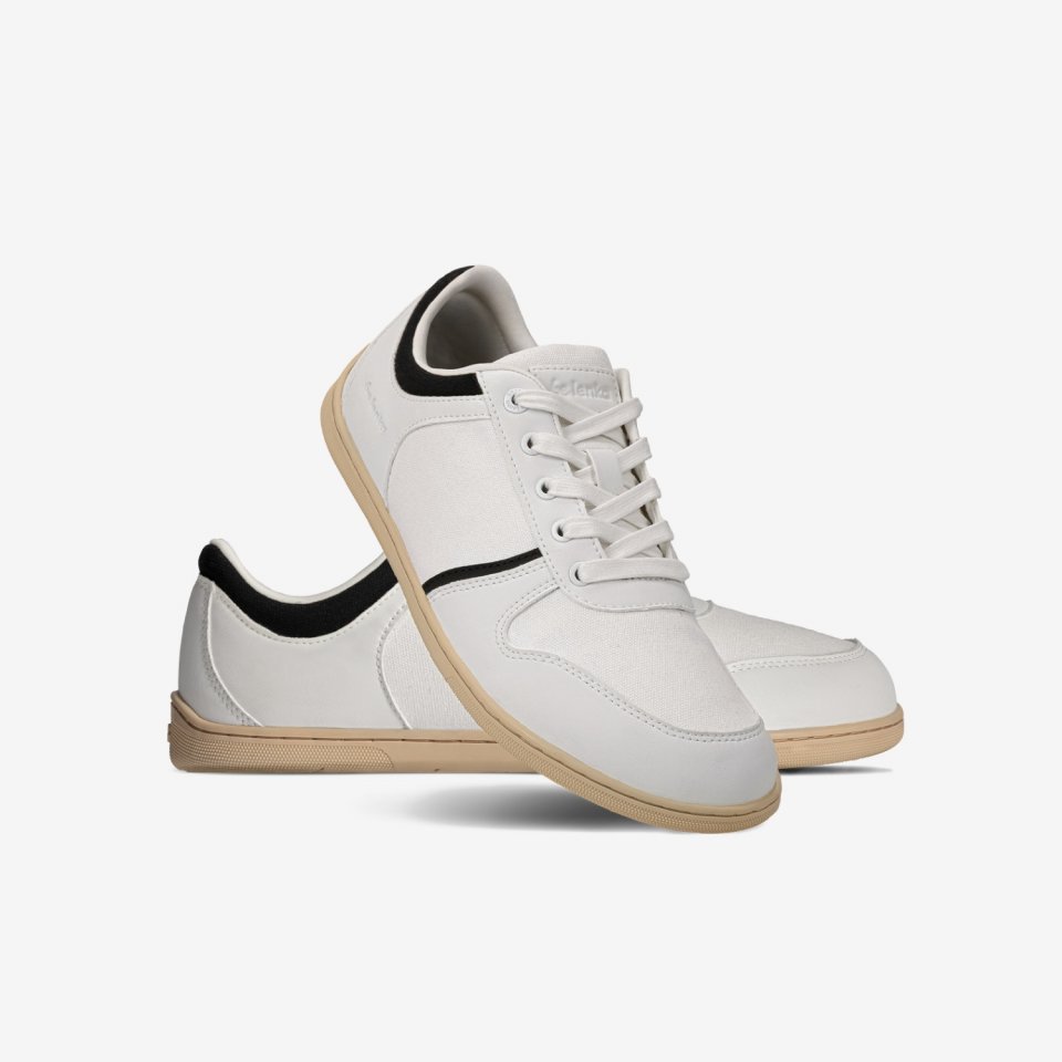 Barefoot Sneakers - Be Lenka Echo - White & Black Vegan