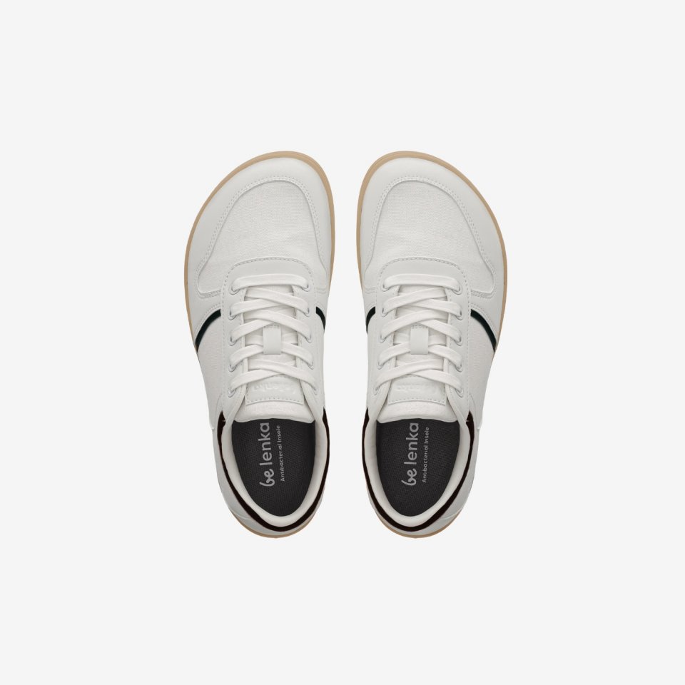 Barefoot Sneakers - Be Lenka Echo - White & Black Vegan
