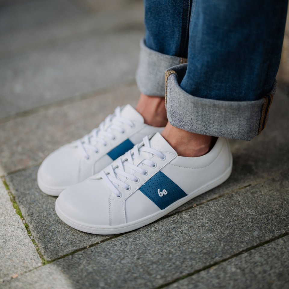 Barefoot Sneakers Be Lenka Elite - White & Dark Blue