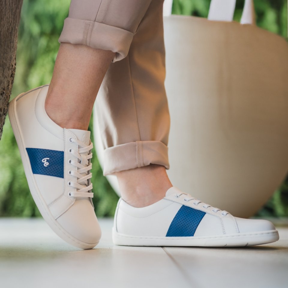 Barefoot Sneakers Be Lenka Elite - White & Dark Blue