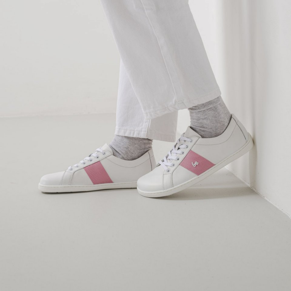 Barefoot Sneakers Be Lenka Elite - White & Pink
