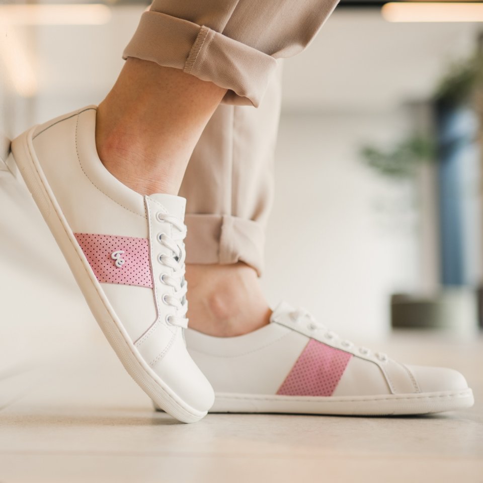 Barefoot Sneakers Be Lenka Elite - White & Pink