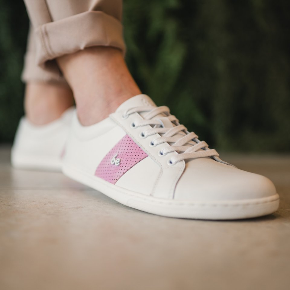 Barefoot Sneakers Be Lenka Elite - White & Pink