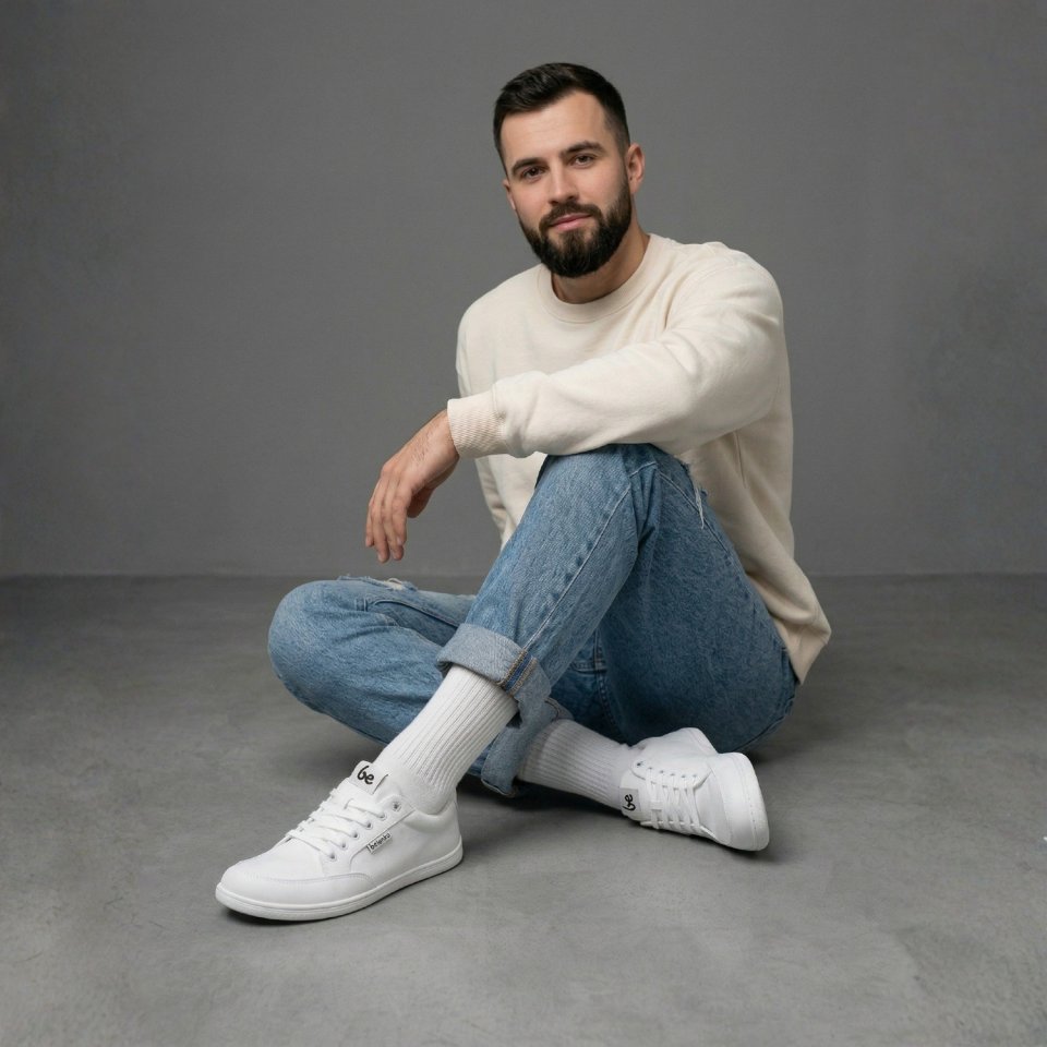 Barefoot Sneakers Be Lenka Rebound - All White