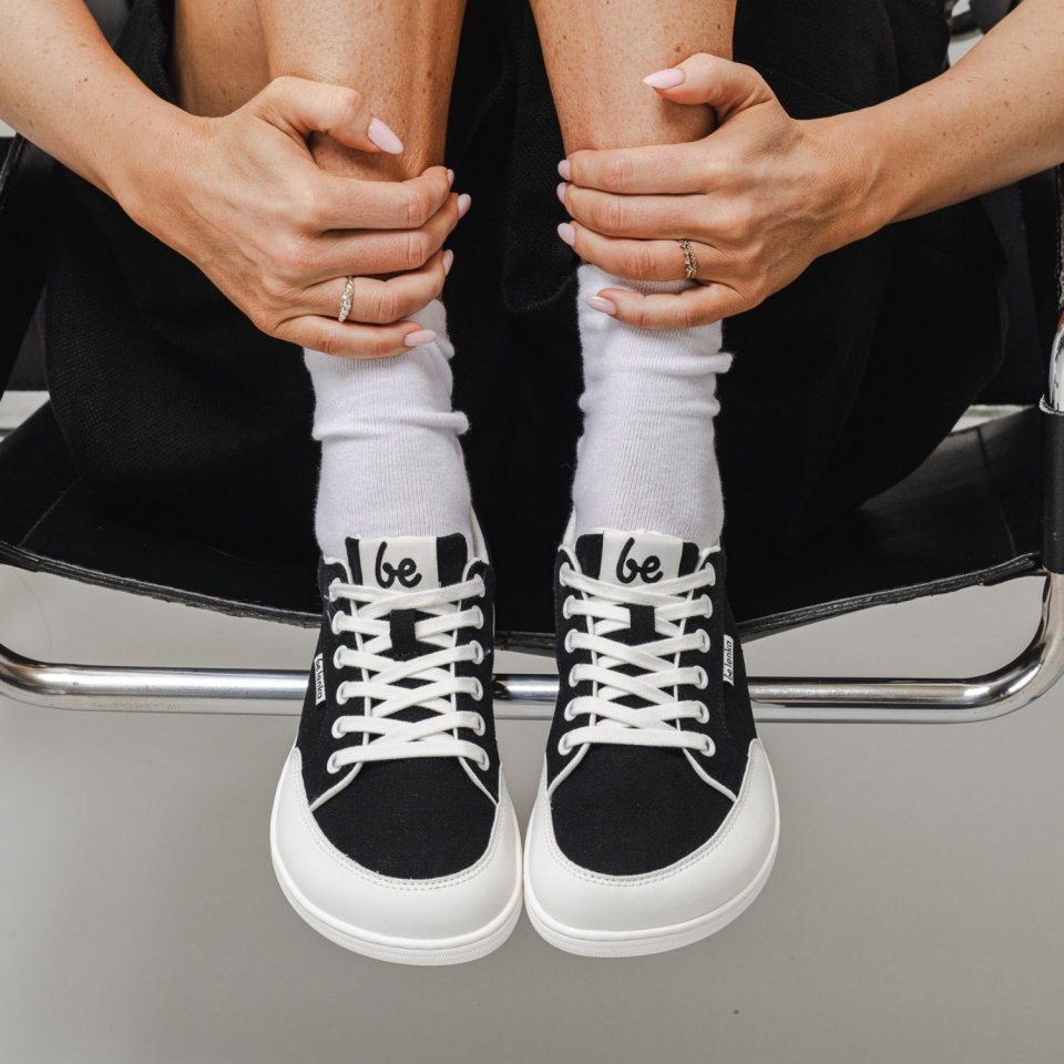 Barefoot Sneakers Be Lenka Rebound - Black & White
