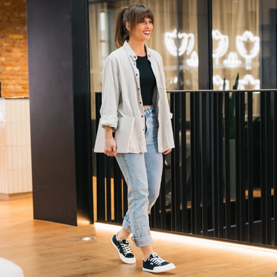 Barefoot Sneakers Be Lenka Rebound - Black & White