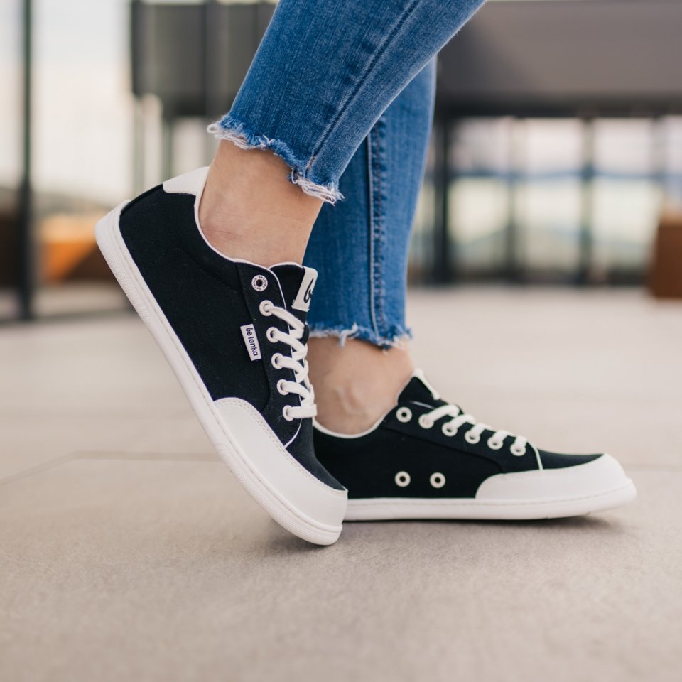 Barefoot Sneakers Be Lenka Rebound - Black & White
