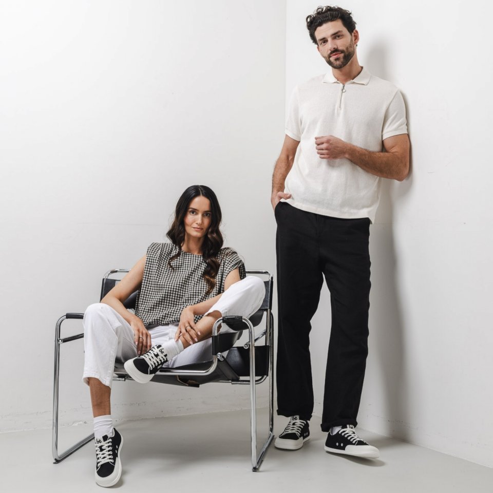 Barefoot Sneakers Be Lenka Rebound - Black & White