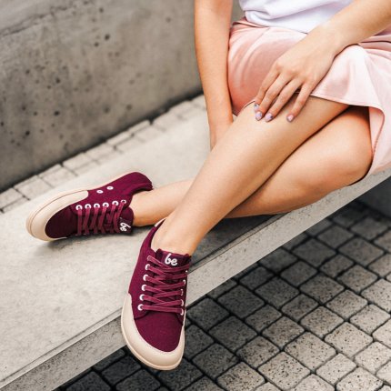 Barefoot Sneakers Be Lenka Rebound - Burgundy