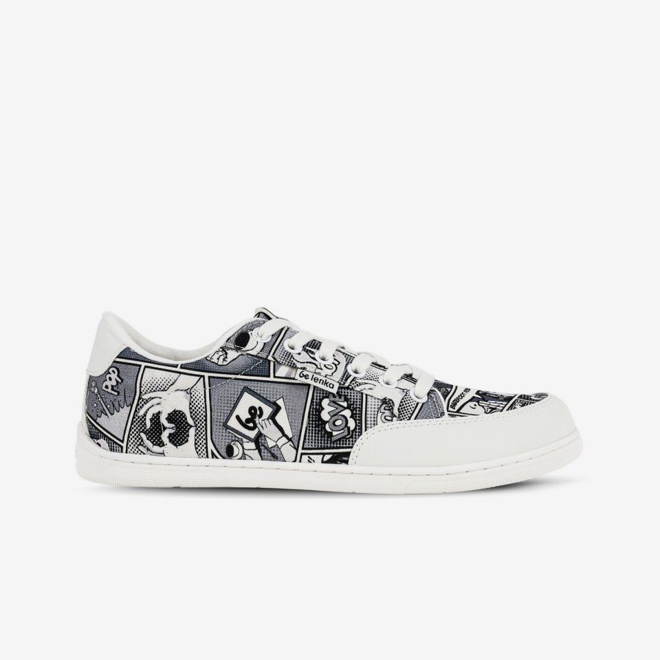 Barefoot Sneakers Be Lenka Rebound - Comics Black & White