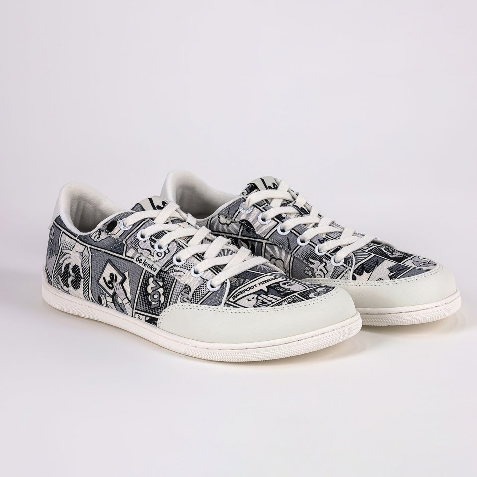 Barefoot Sneakers Be Lenka Rebound - Comics Black & White