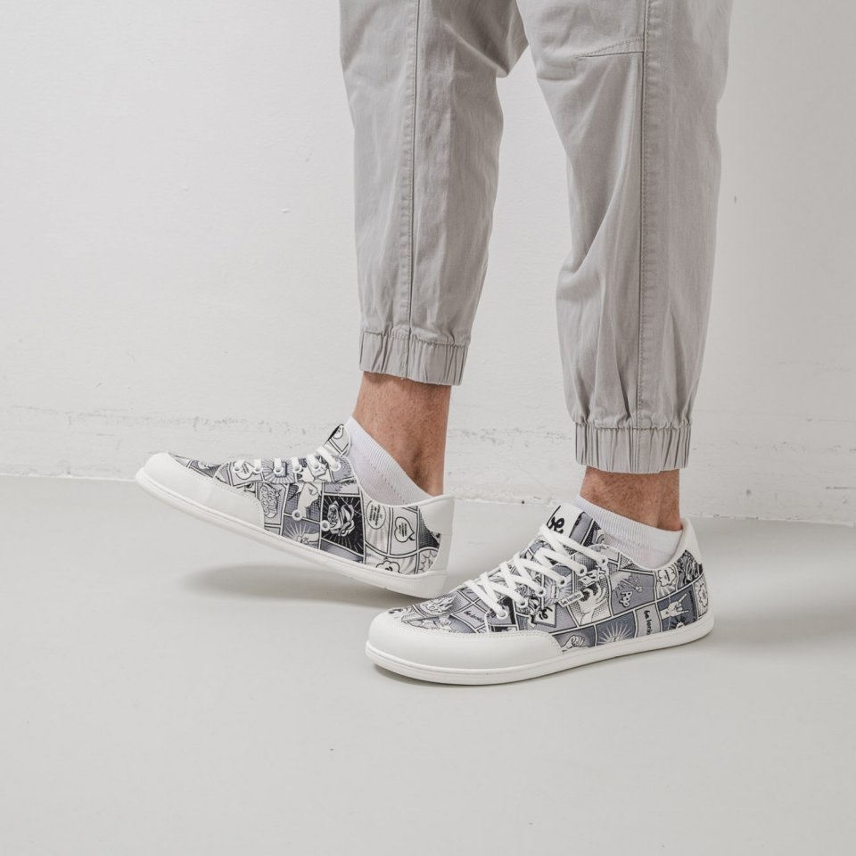 Barefoot Sneakers Be Lenka Rebound - Comics Black & White