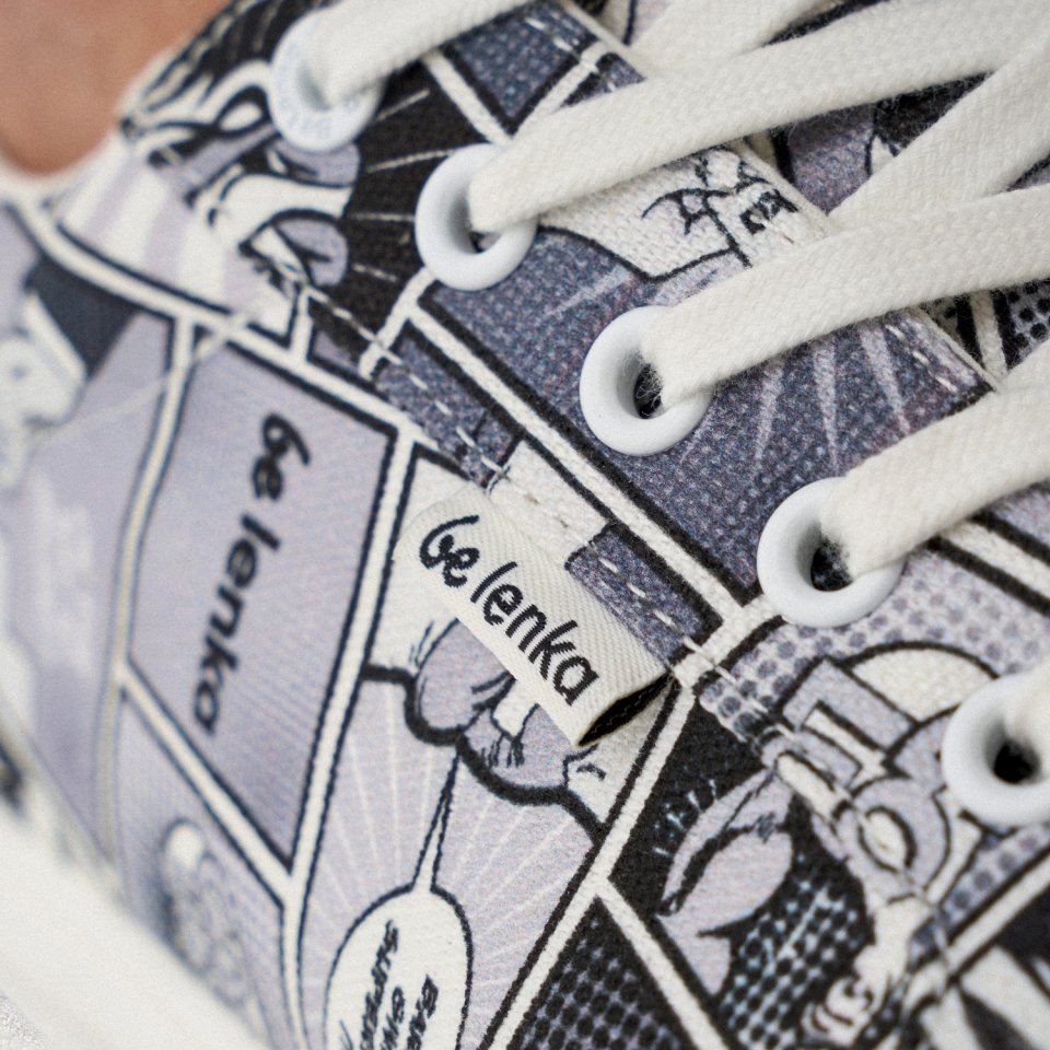 Barefoot Sneakers Be Lenka Rebound - Comics Black & White