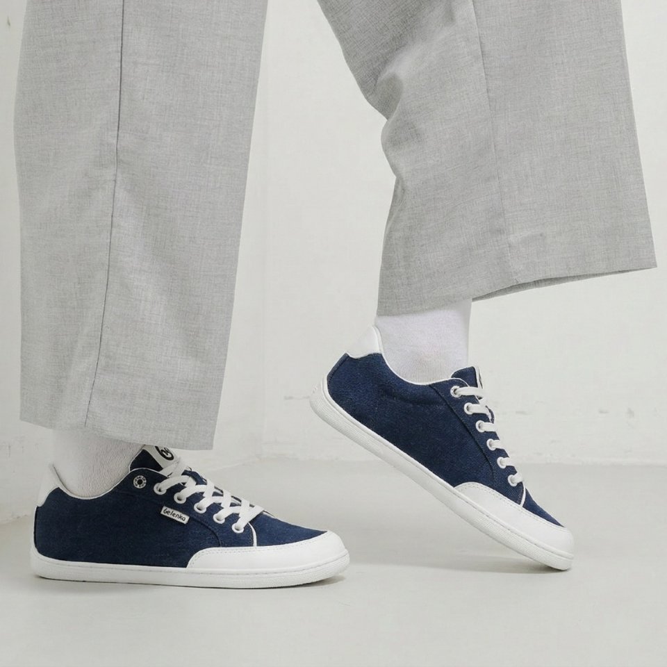 Barefoot tenisky Be Lenka Rebound - Dark Blue & White