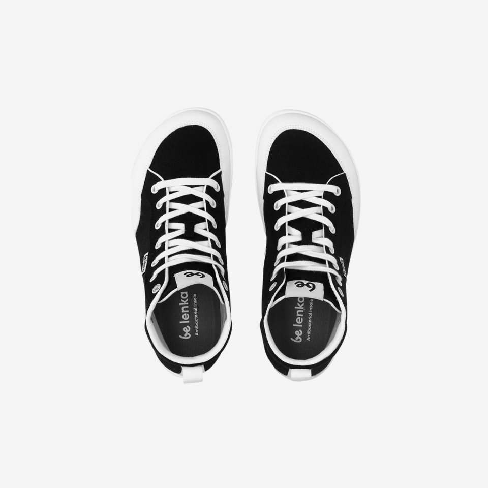Barefoot Sneakers Be Lenka Rebound - High Top - Black & White