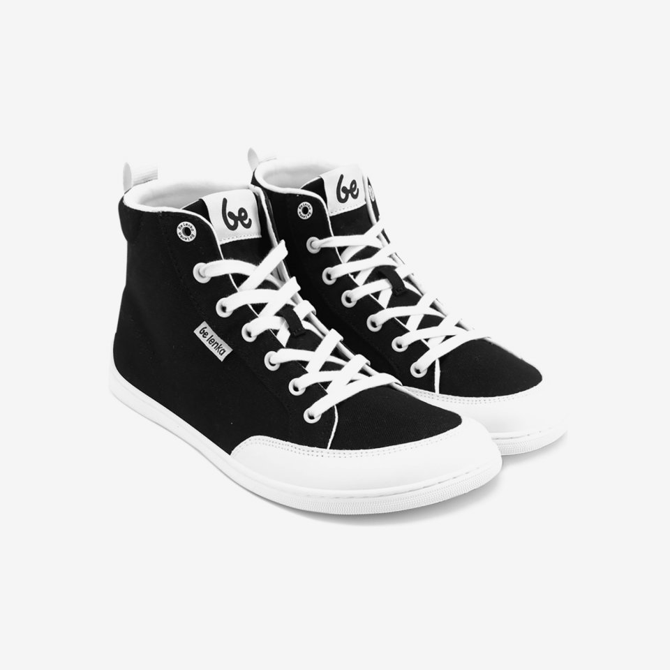 Barefoot Sneakers Be Lenka Rebound - High Top - Black & White