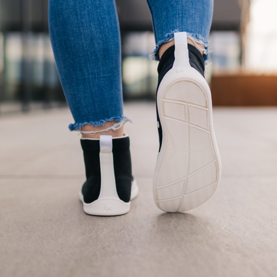 Barefoot Sneakers Be Lenka Rebound - High Top - Black & White