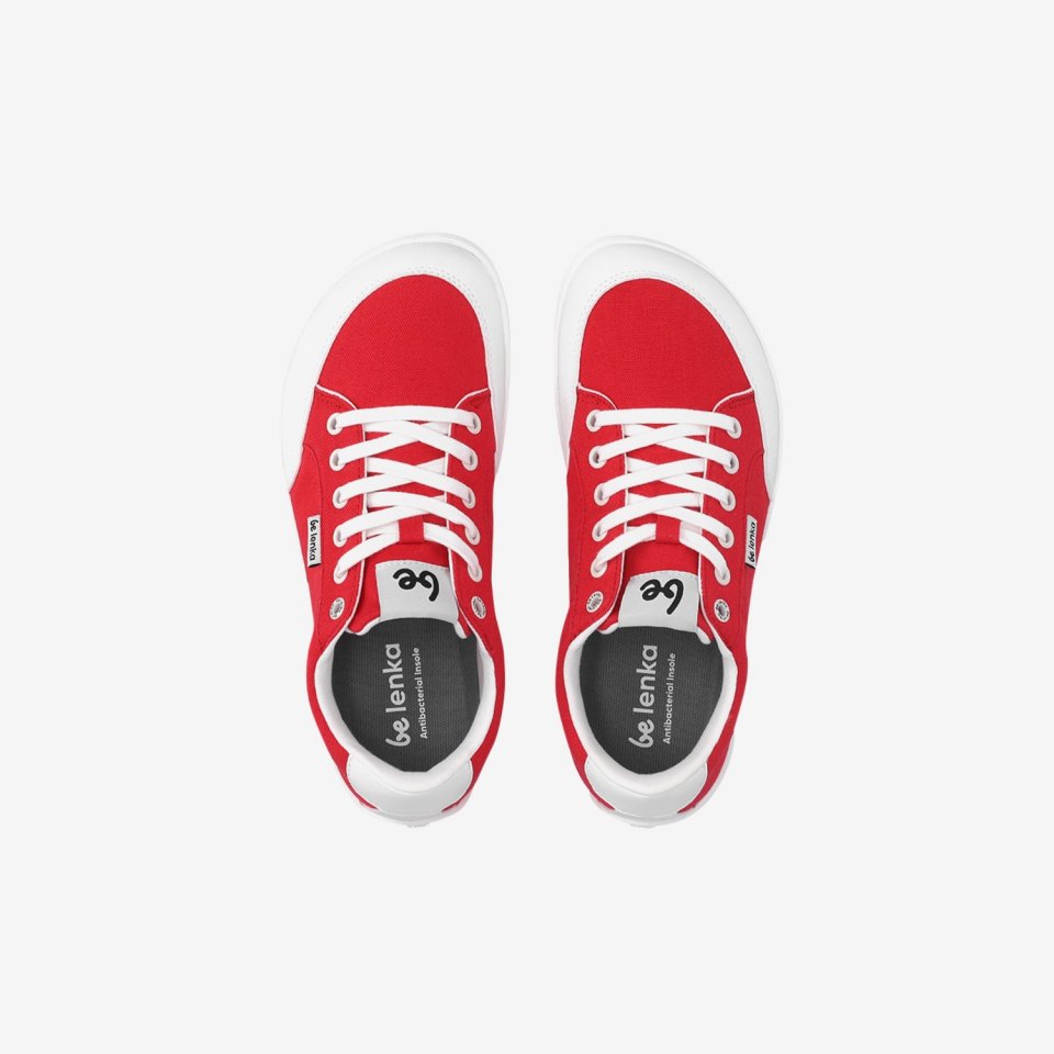Barefoot Sneakers Be Lenka Rebound - Red & White