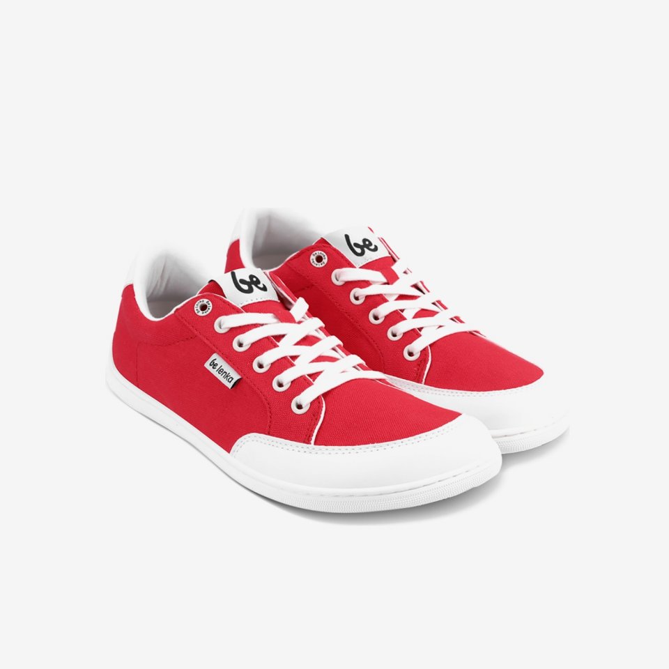 Barefoot Sneakers Be Lenka Rebound - Red & White