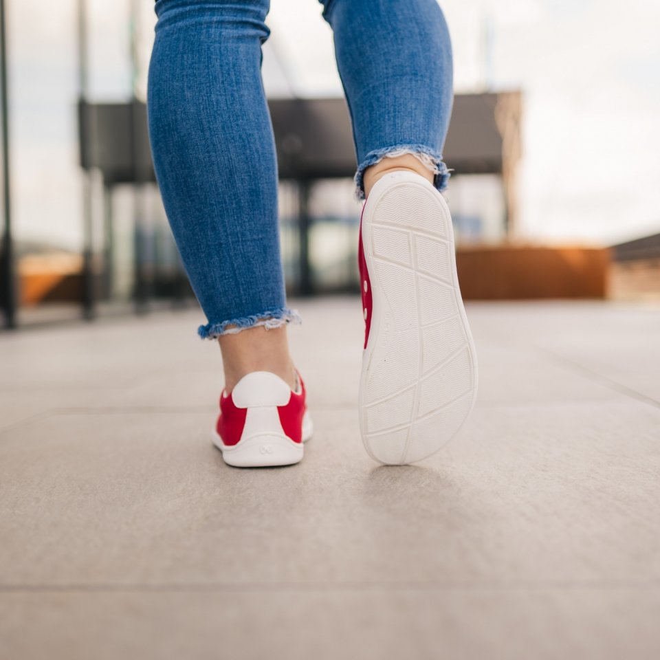 Barefoot Sneakers Be Lenka Rebound - Red & White