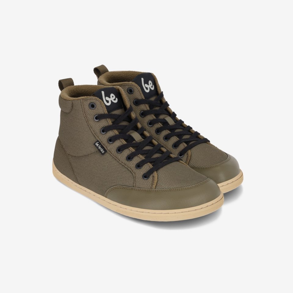 Barefoot Sneakers Be Lenka Rebound Thermo - Army Green