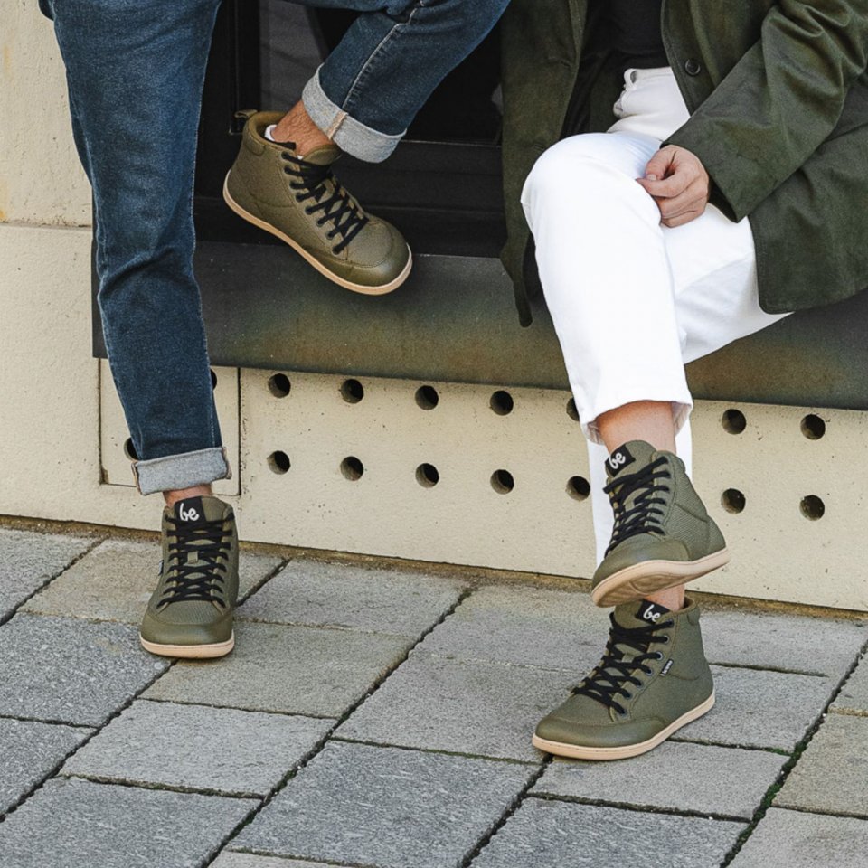 Barefoot Sneakers Be Lenka Rebound Thermo - Army Green
