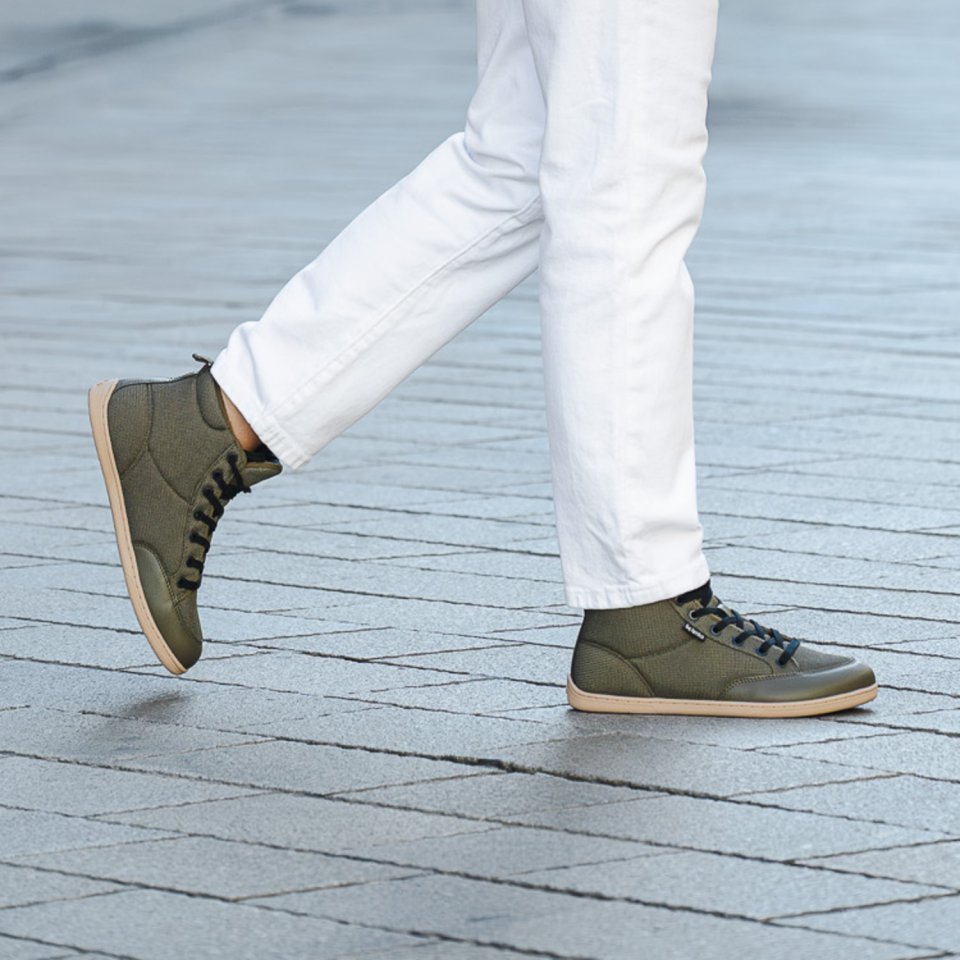 Barefoot Sneakers Be Lenka Rebound Thermo - Army Green