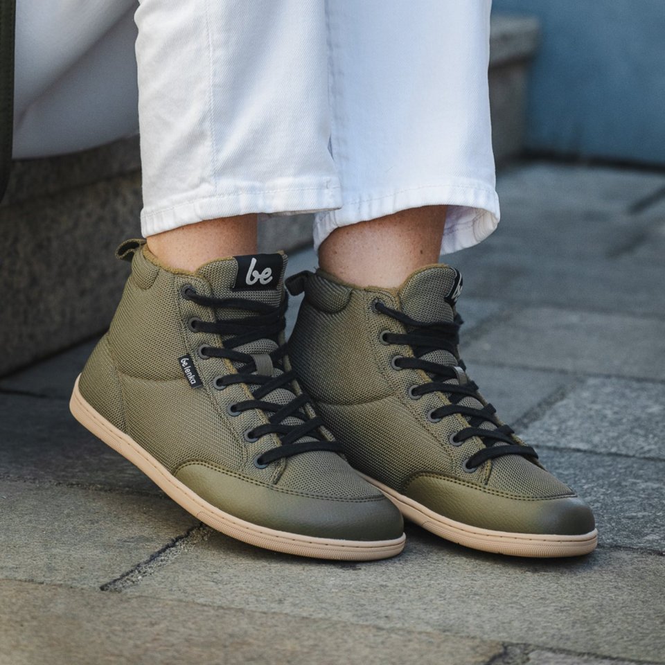 Barefoot Sneakers Be Lenka Rebound Thermo - Army Green