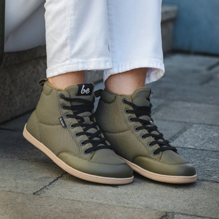 Barefoot Sneakers Be Lenka Rebound Thermo - Army Green