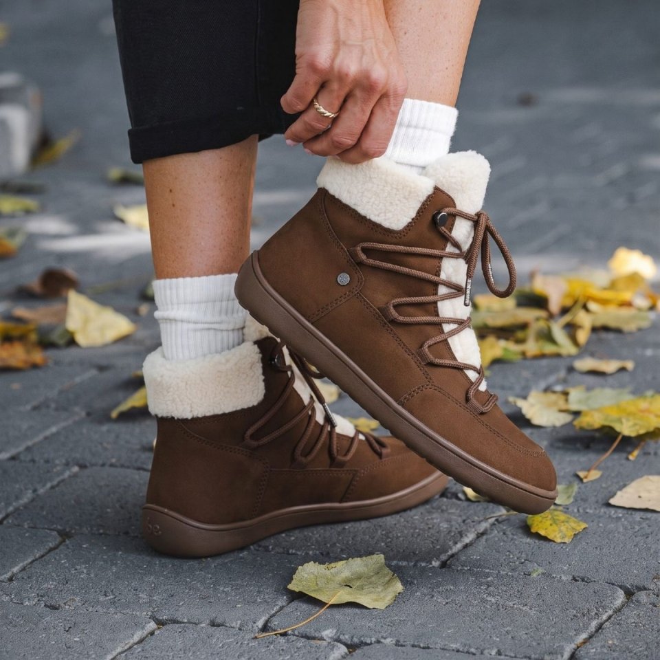 Winter Barefoot Boots Be Lenka Bliss - Soft Brown