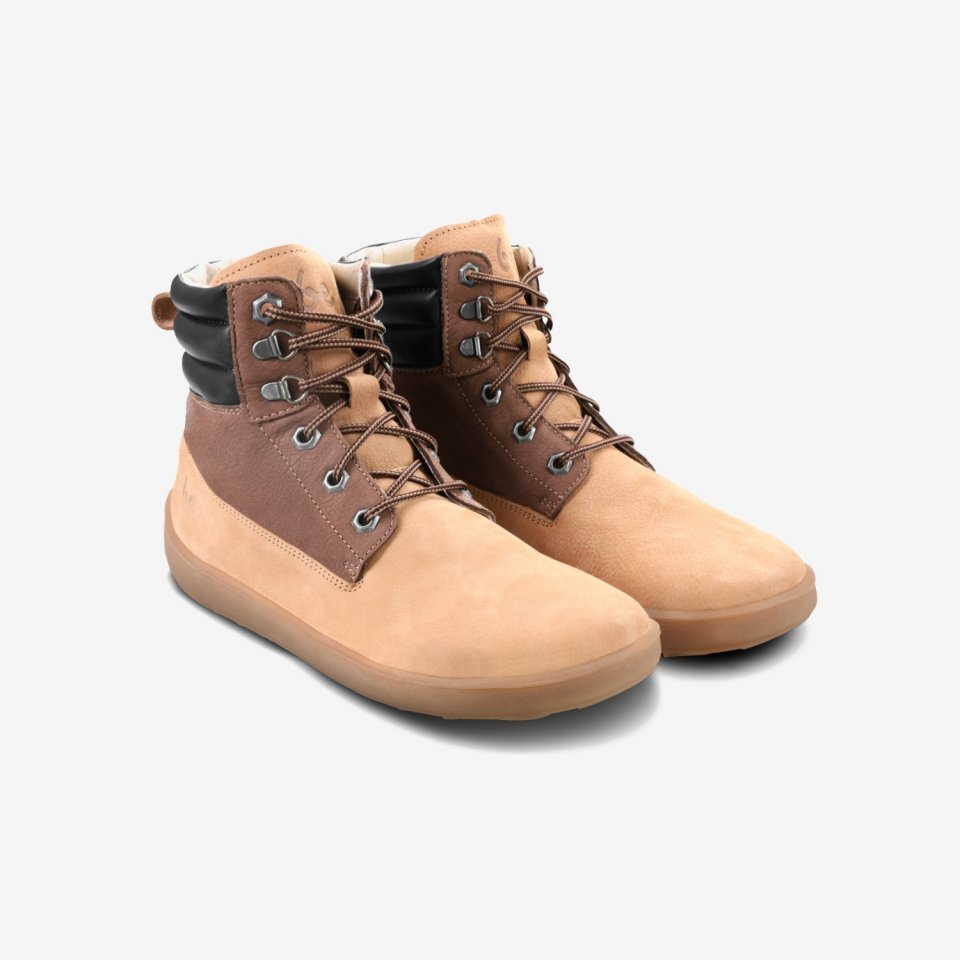 Barefoot Boots Be Lenka Nevada Neo - Sand & Dark Brown