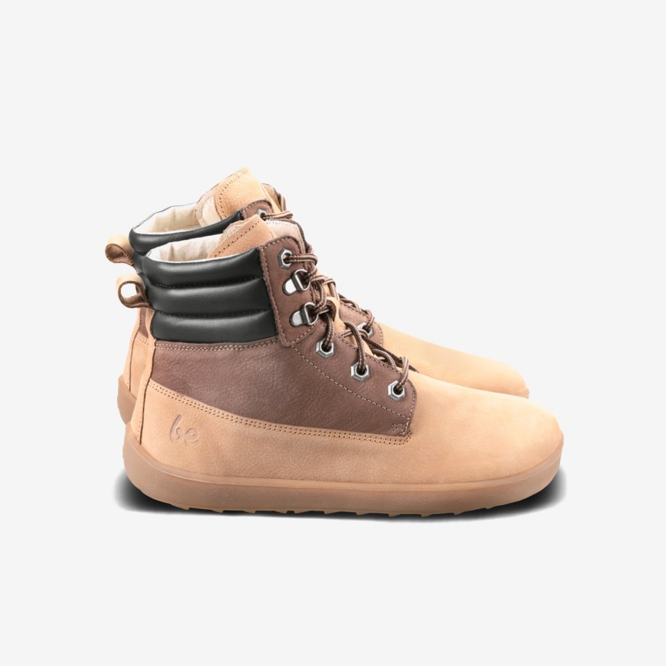 Barefoot Boots Be Lenka Nevada Neo - Sand & Dark Brown
