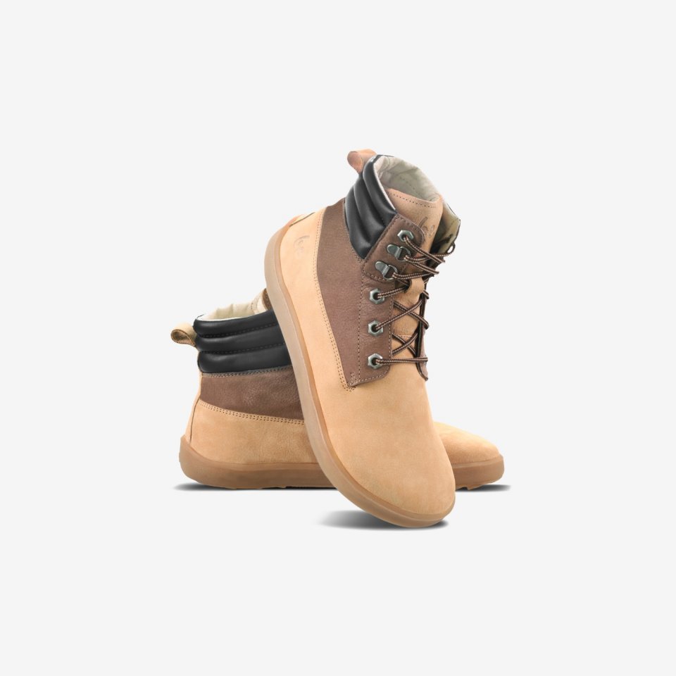Barefoot Boots Be Lenka Nevada Neo - Sand & Dark Brown