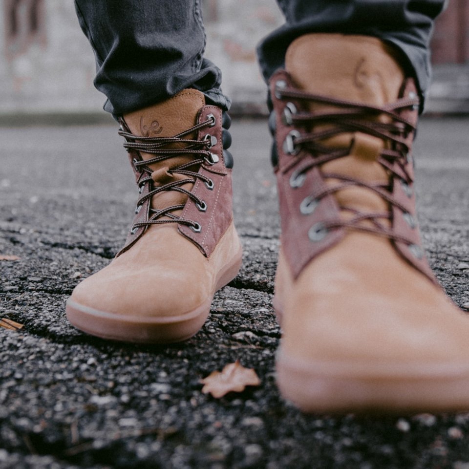 Barefoot Boots Be Lenka Nevada Neo - Sand & Dark Brown