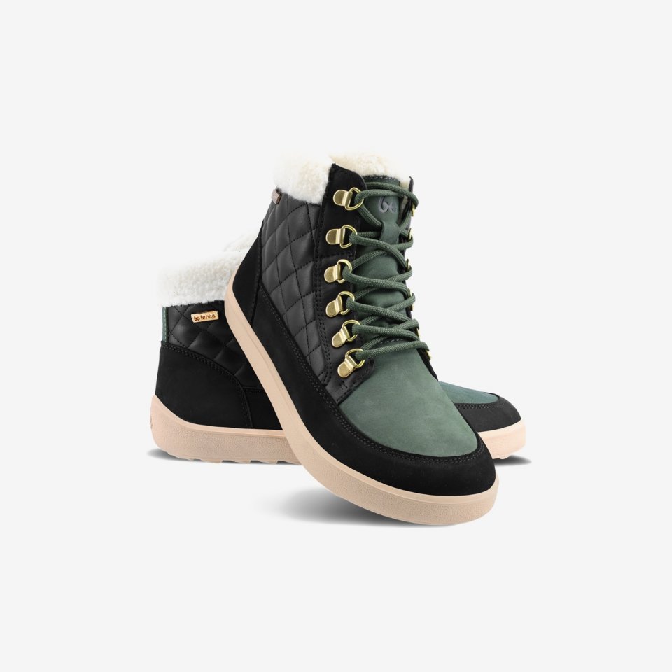 Barefoot Boots Be Lenka Olivia - Black & Dark Green