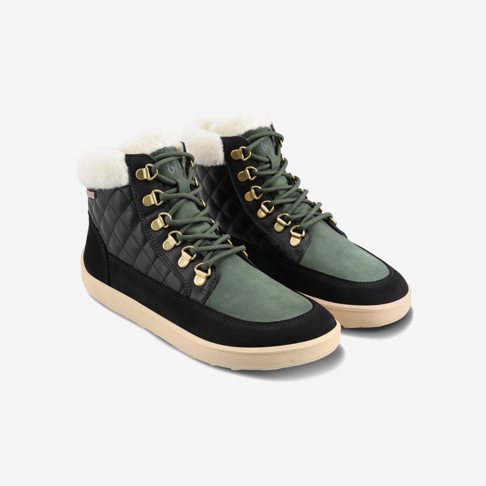 Barefoot Boots Be Lenka Olivia - Black & Dark Green