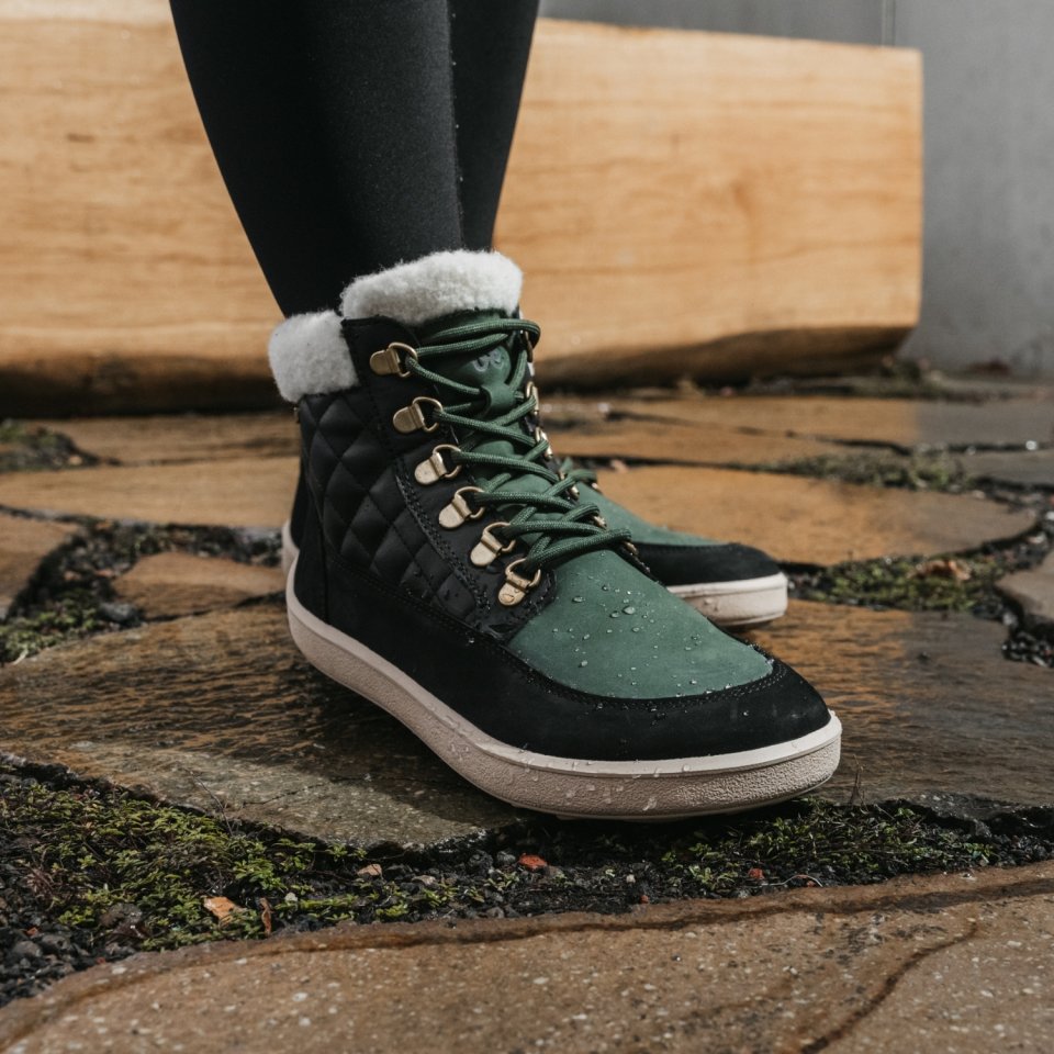 Barefoot Boots Be Lenka Olivia - Black & Dark Green