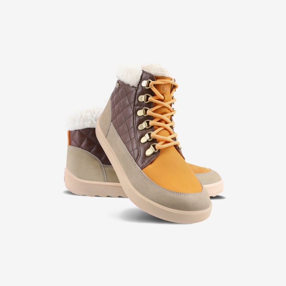 Barfußschuhe Be Lenka Olivia - Taupe, Dark Brown & Orange