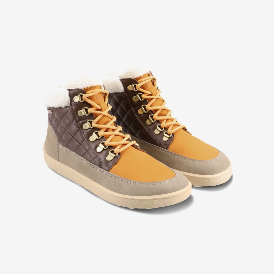 Barfußschuhe Be Lenka Olivia - Taupe, Dark Brown & Orange