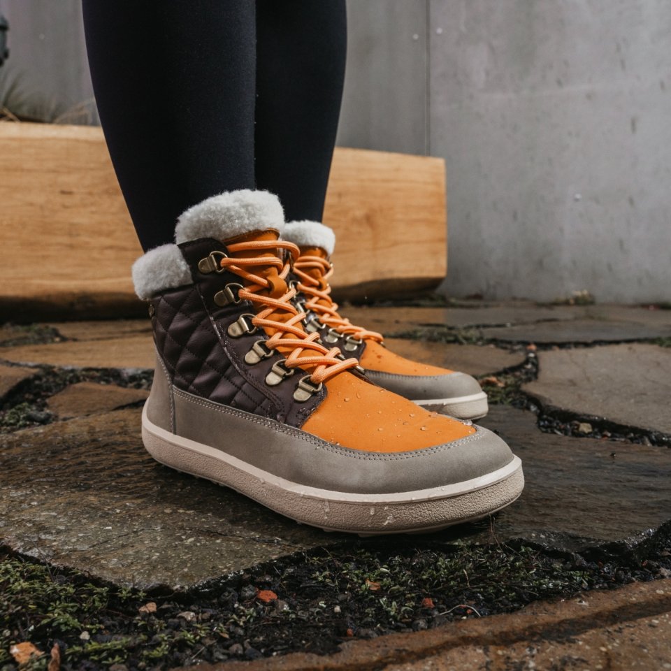 Barfußschuhe Be Lenka Olivia - Taupe, Dark Brown & Orange