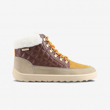 Barefoot Boots Be Lenka Olivia - Taupe, Dark Brown & Orange