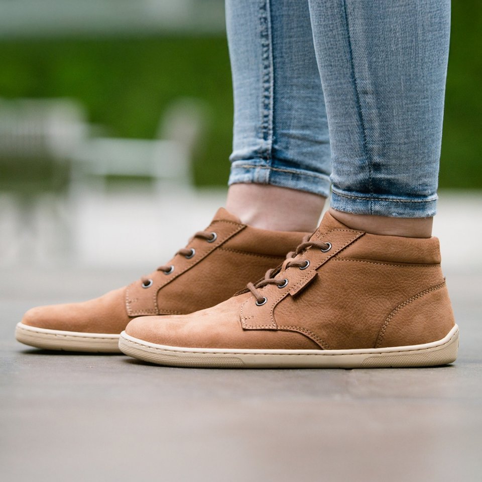 Barefoot Shoes - Be Lenka - Synergy - Cognac & Beige