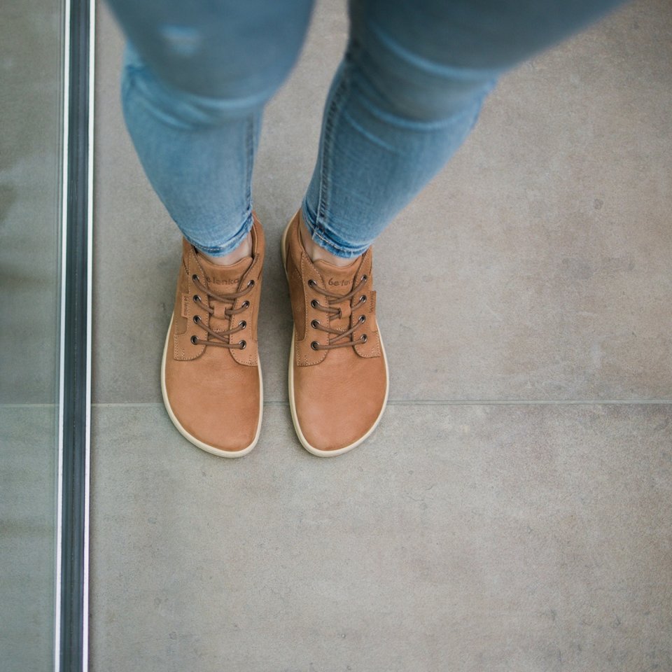 Barefoot Shoes - Be Lenka - Synergy - Cognac & Beige