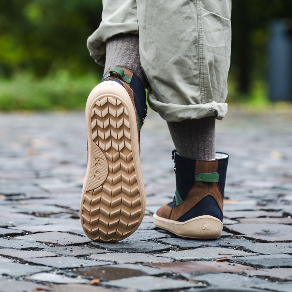 Chaussures barefoot Be Lenka York - Navy, Brown & Beige