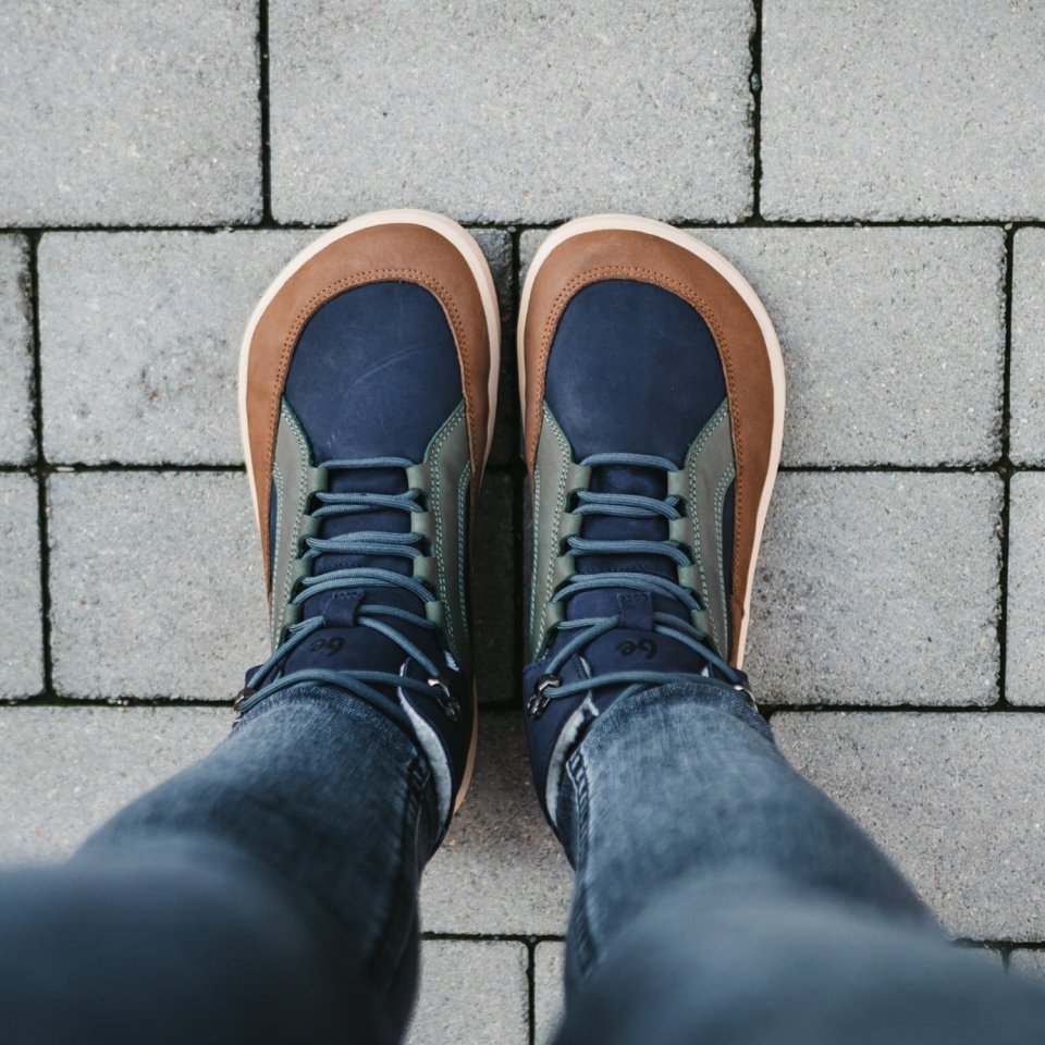 Chaussures barefoot Be Lenka York - Navy, Brown & Beige