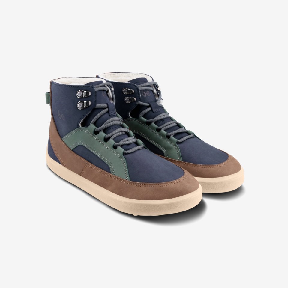 Chaussures barefoot Be Lenka York - Navy, Brown & Beige