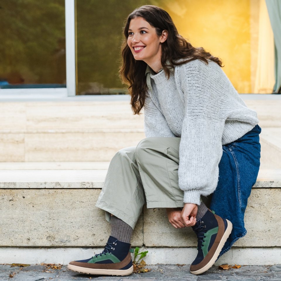 Chaussures barefoot Be Lenka York - Navy, Brown & Beige