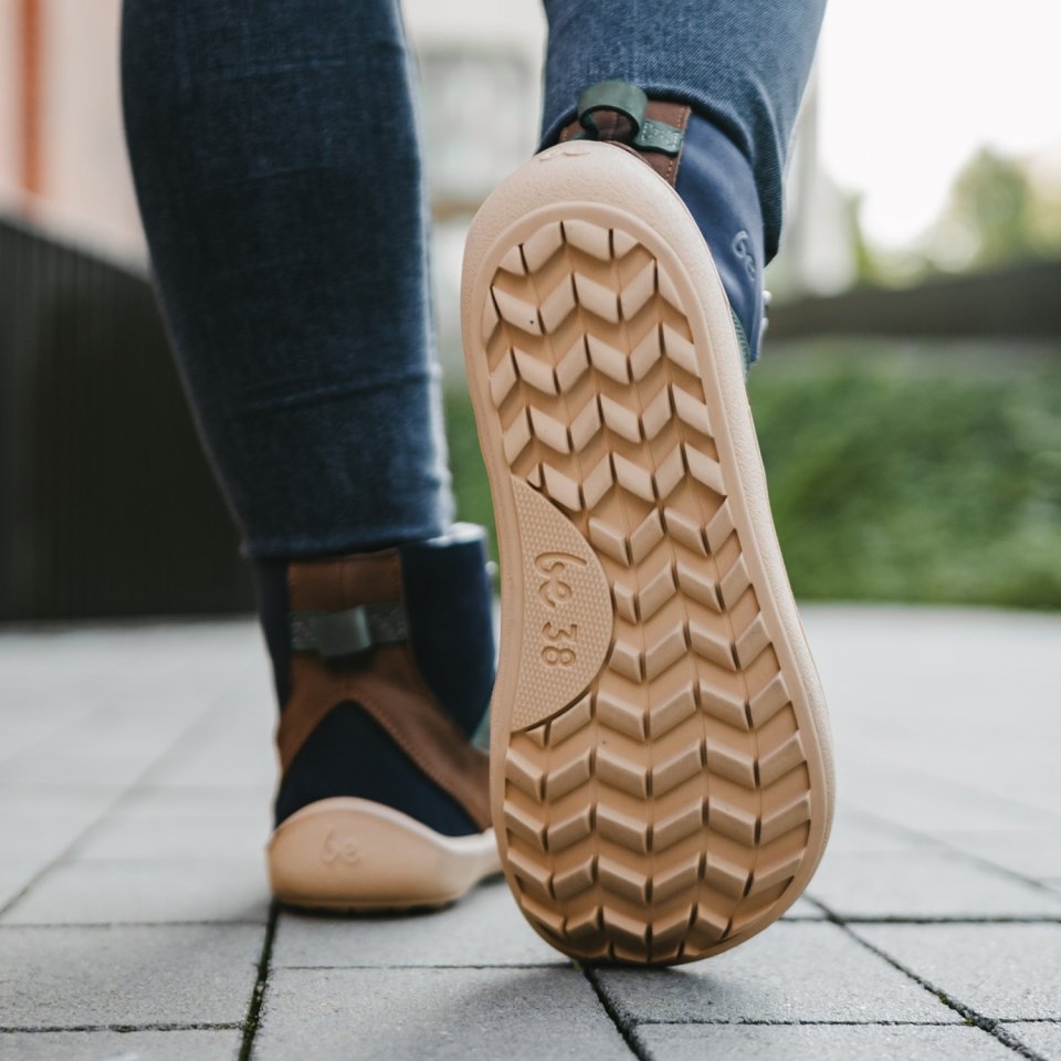 Chaussures barefoot Be Lenka York - Navy, Brown & Beige