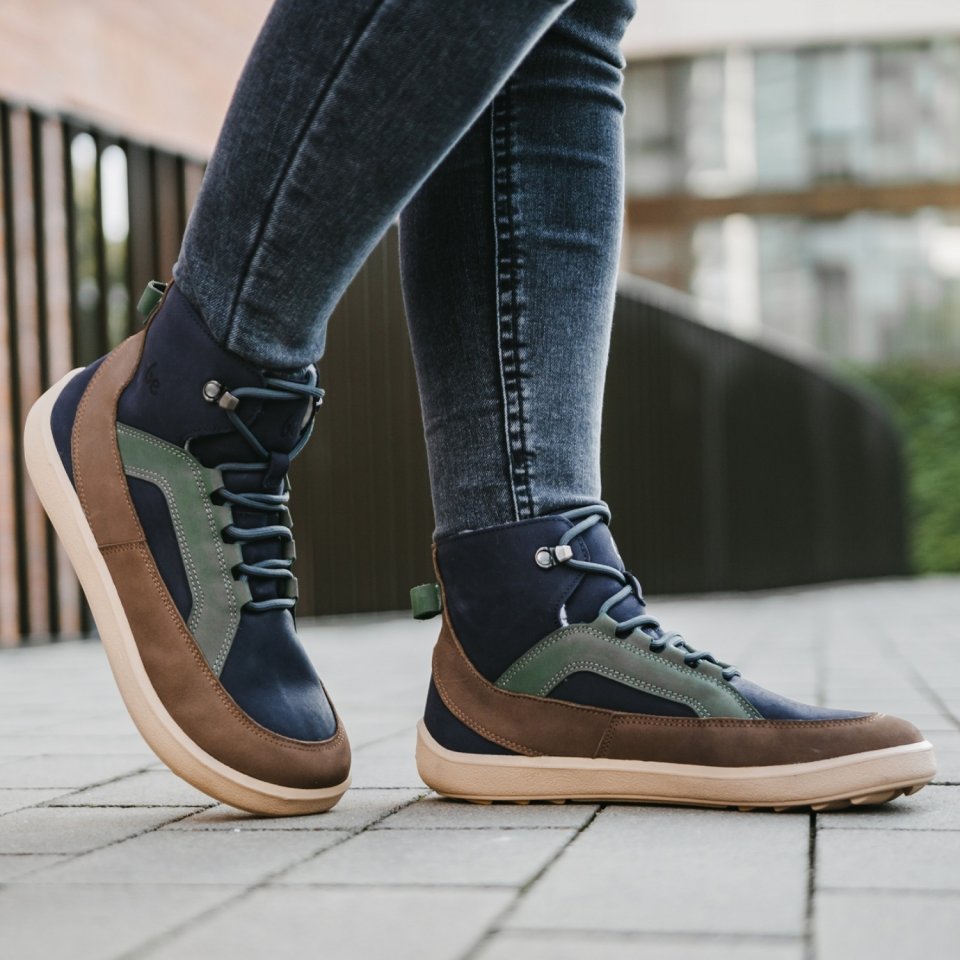 Chaussures barefoot Be Lenka York - Navy, Brown & Beige
